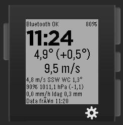 Pebble väderapp